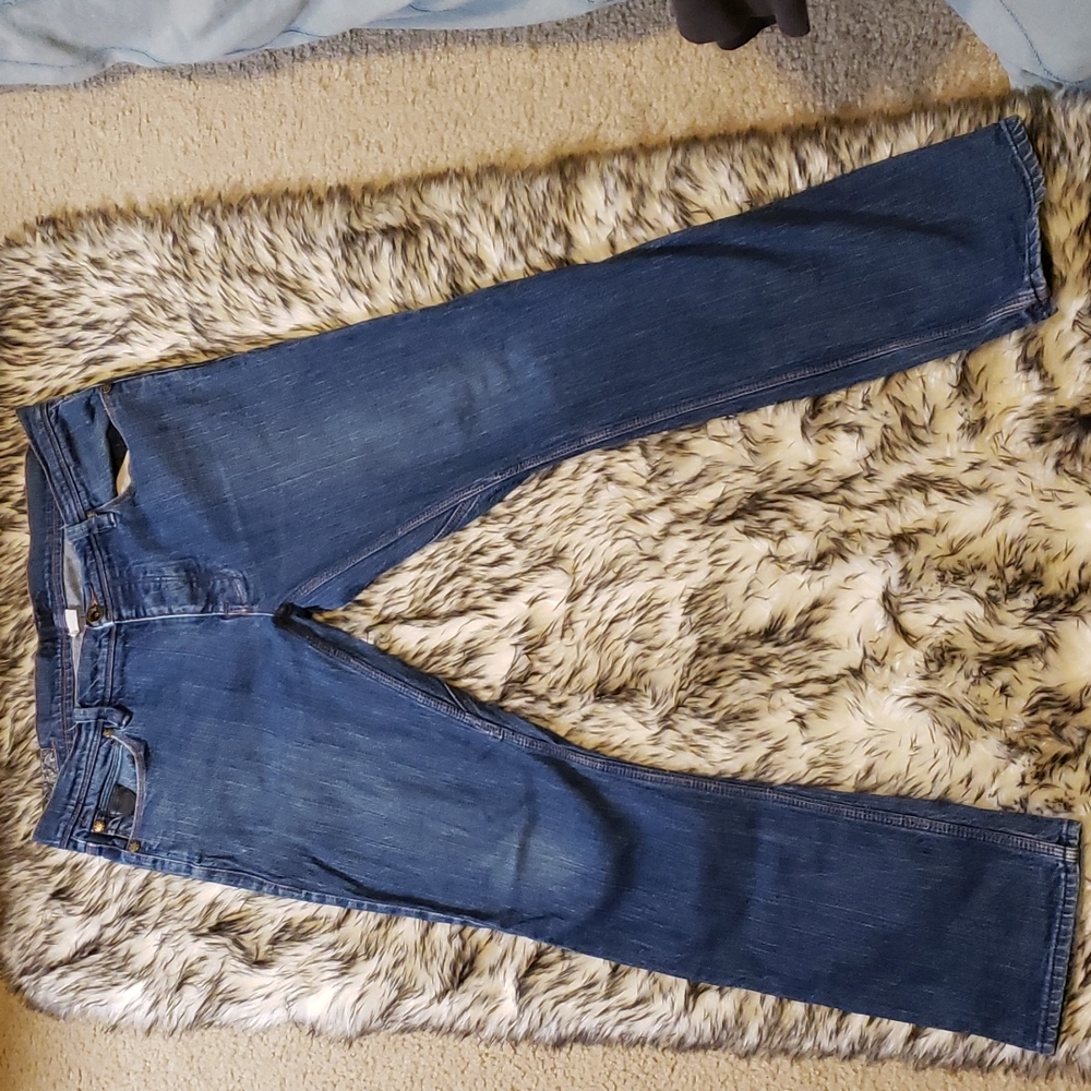 Etnies Slim Skinny Skate Blue Jeans 34W EUC Button Fly Quality, Tapered
